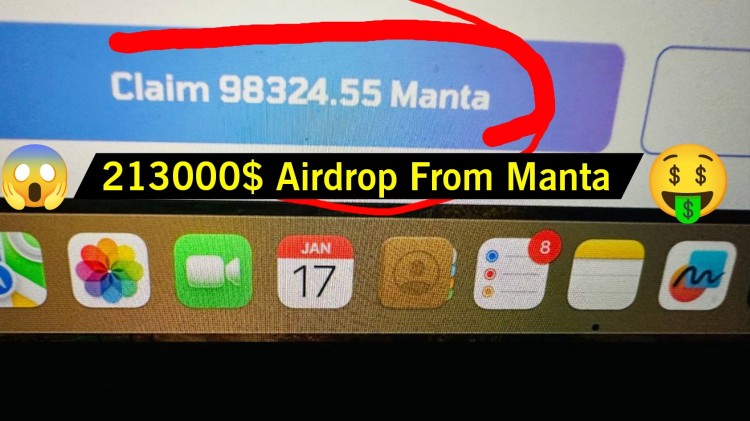 YouTuber 98324 Manta 代币空投价值超过 200K$ 他质押了以太坊获得大量代币