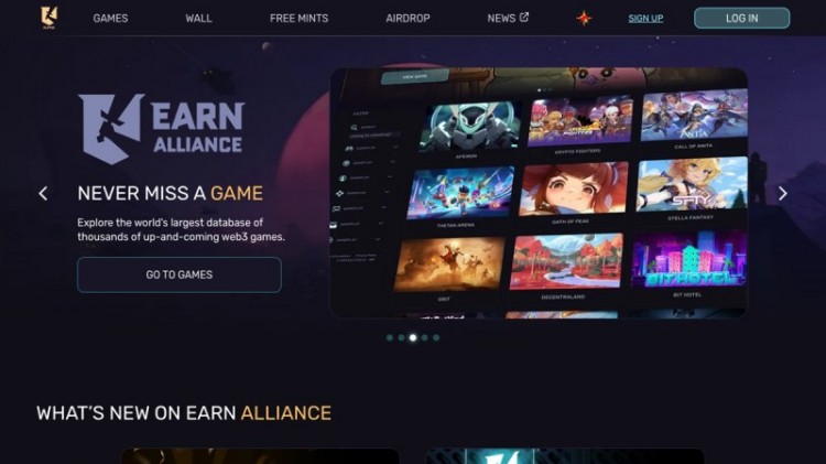 [斯科特]Earn Alliance 拓展其 Web3 游戏的游戏发现平台